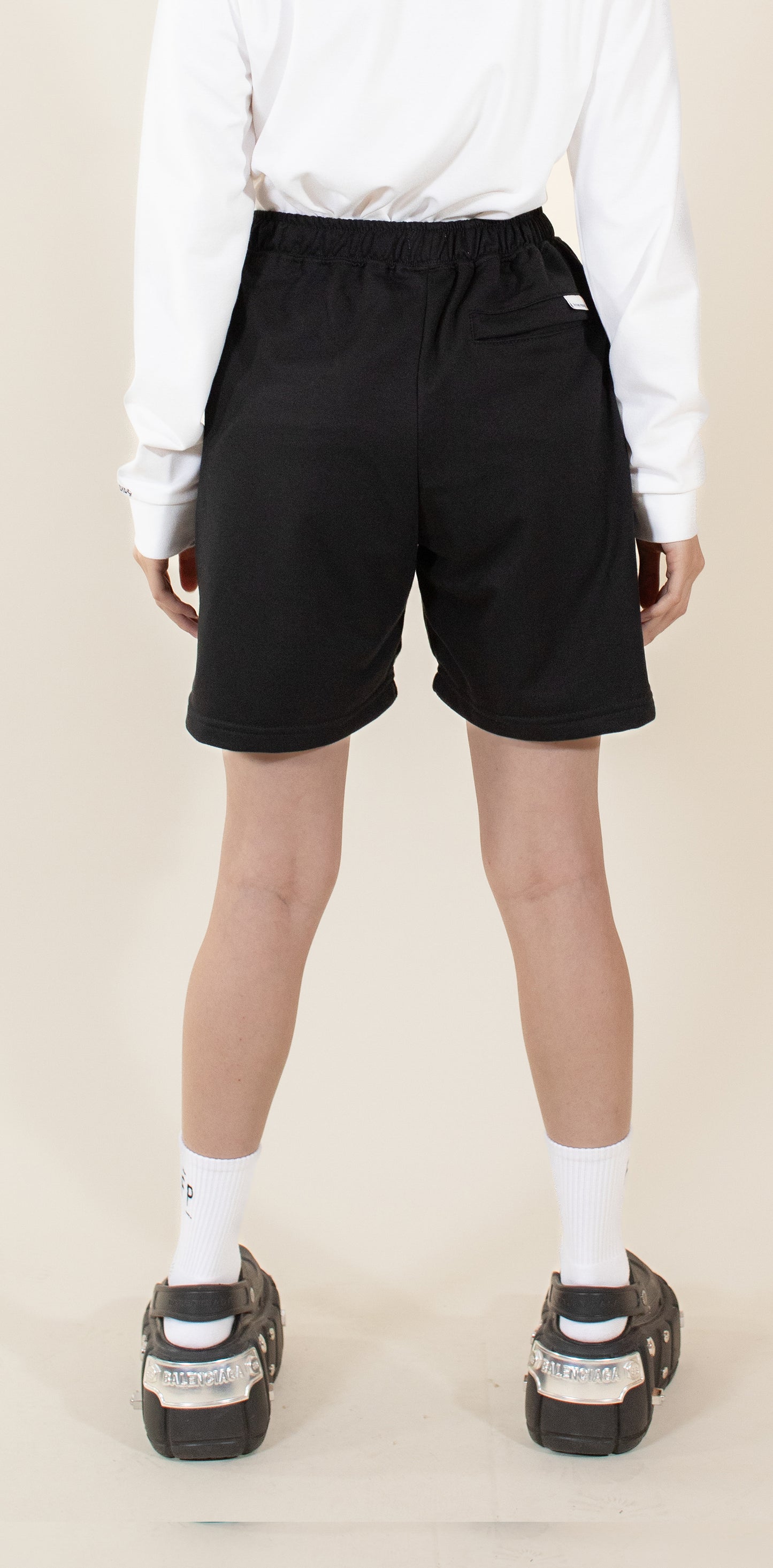 Shorts con bordado de St.Barths en french terry